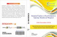 ICRDEHM-18, OUCIP,Osmania University Campus, Hyderabad (India) at 25th November 2018
