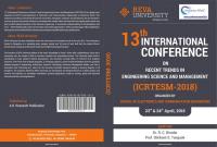 (ICRTESM-18), REVA University, Bangalore (23rd & 24th April 2018)