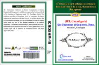 ICRDSHM-19, IEI, Chandigarh (17 February 2019)