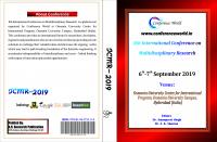 8th International Conference on  Multidisciplinary Research, OUCIP Osmania University Campus, Hyderabad (6th-7th September 2019)