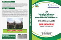 ICRDSHM-18, Amar Singh College, Cluster University, Srinagar (17-18 April 2018)