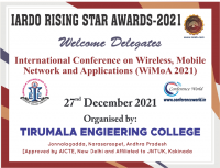 IARDO Rising Star Awards-2021, Tirumala Engineering College, AP       (27th  December 2021)