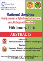 National Seminar On Quality Assurance - I_Sehore MP_29 January 2018