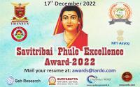 Savitribai Phule Excellence Award.Trinity College of Engineering and Research,Pune (17th-December-2022)