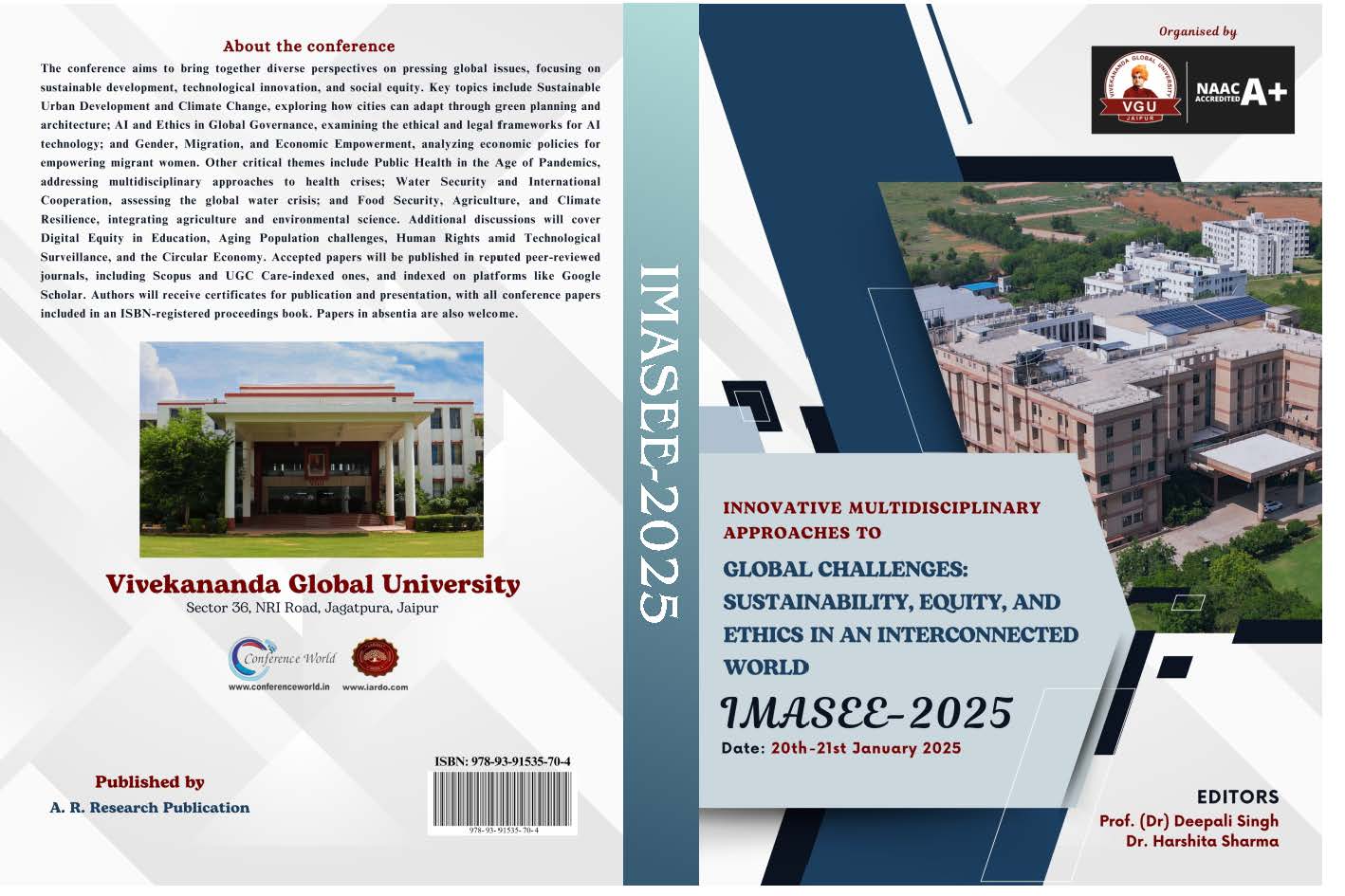 (IMASEE-2025) ivekananda Global University, Jaipur, 20 January 2025