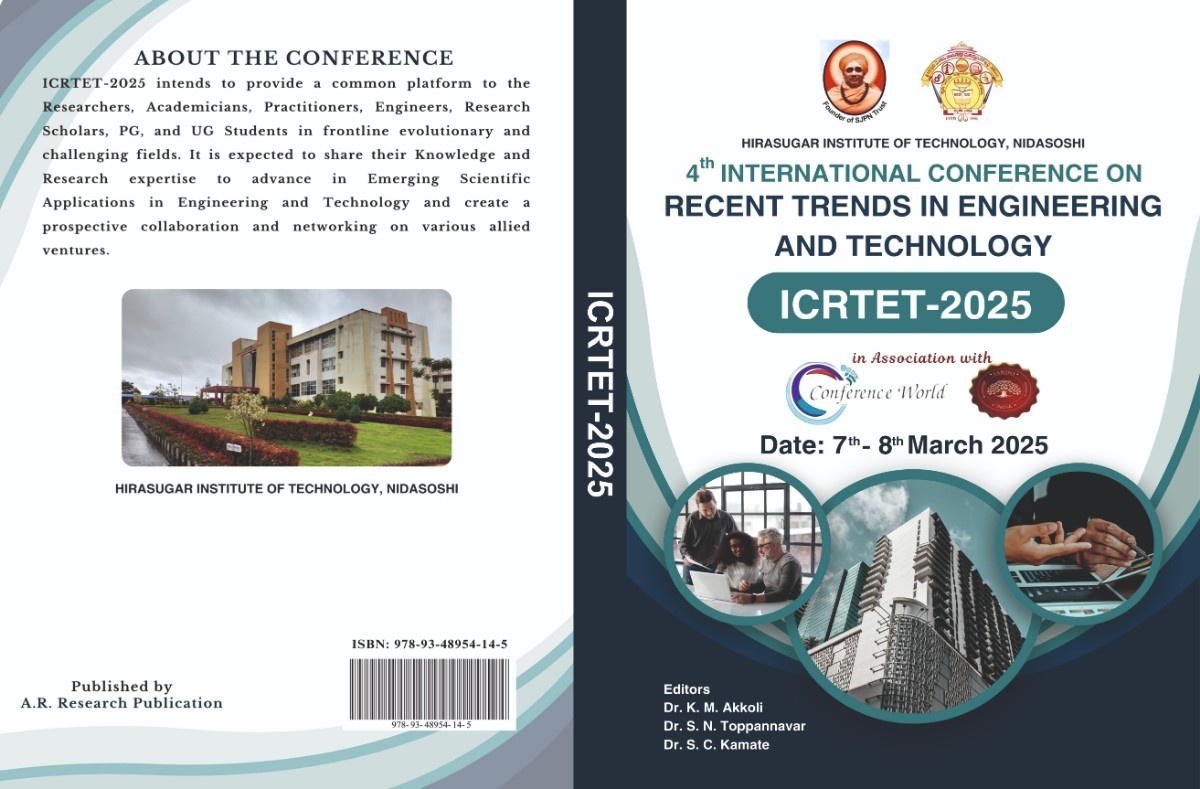 (ICRTET-2025) Hirasugar Institute of Technology, Nidasoshi, 7-8 March 2025
