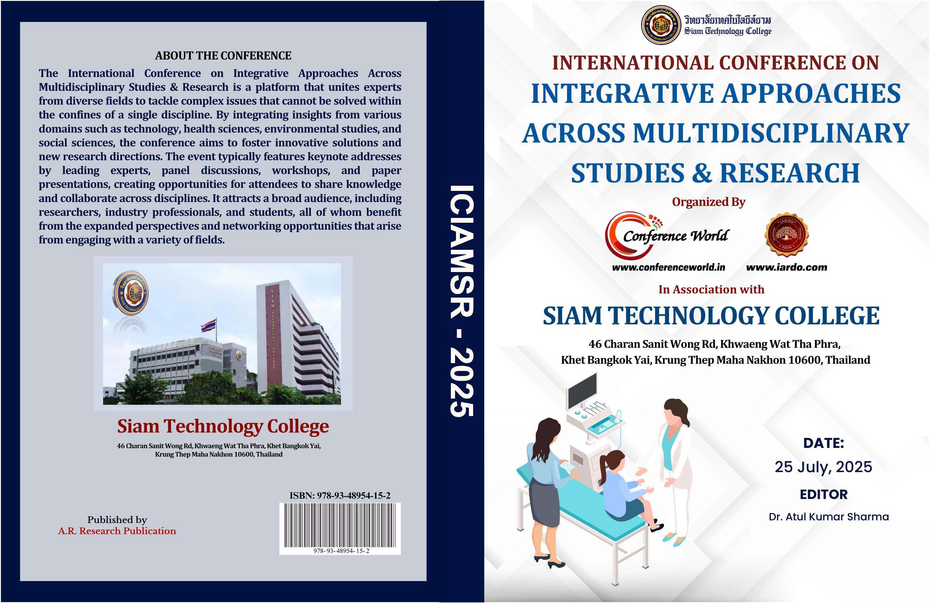 (ICIAMSR-2025) Siam Technology College,Thailand, 25-26 July 2025
