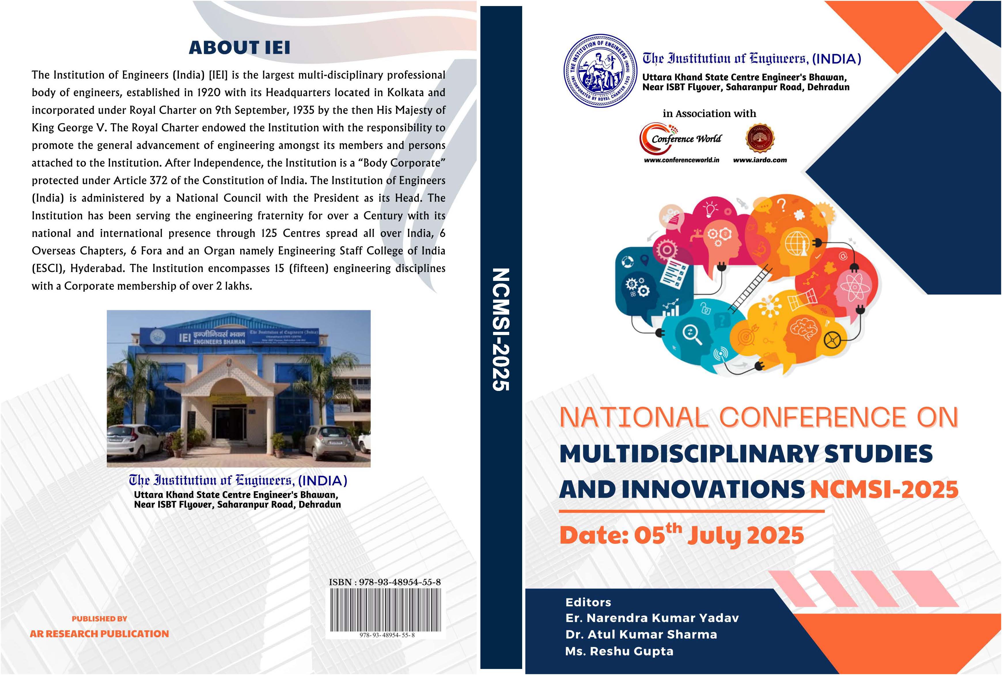 (NCMSI-2025) The Institute Of Engineers (India), Uttarakhand State Centre, Dehradun, 5 July 2025