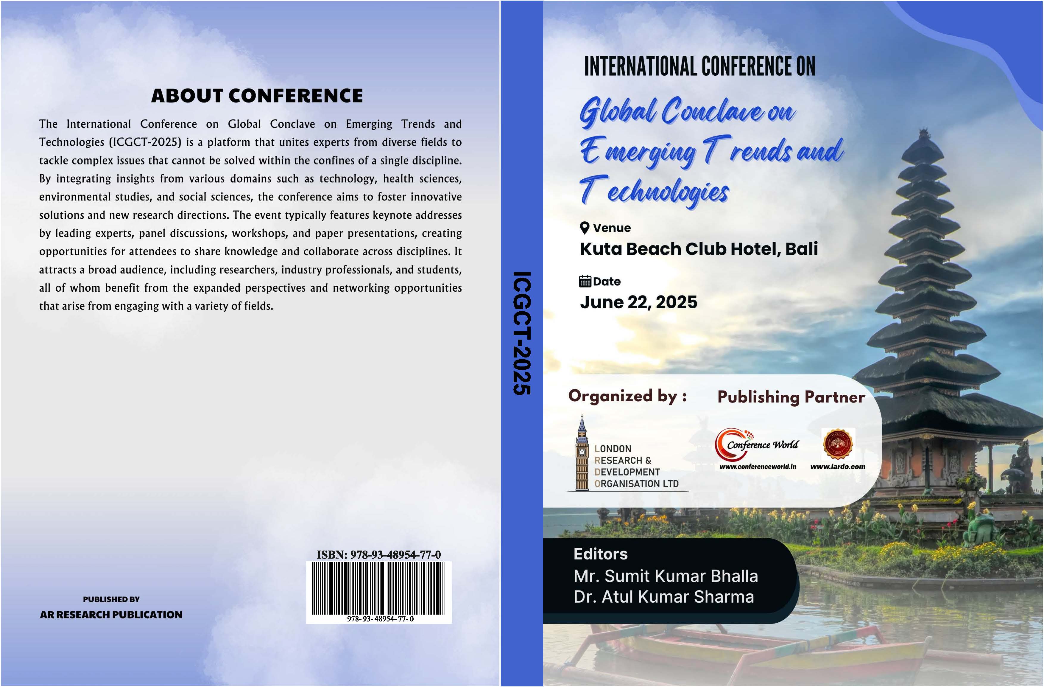 (ICGCT-2025) Kuta Beach Club Hotel, Bali, 22 June 2025