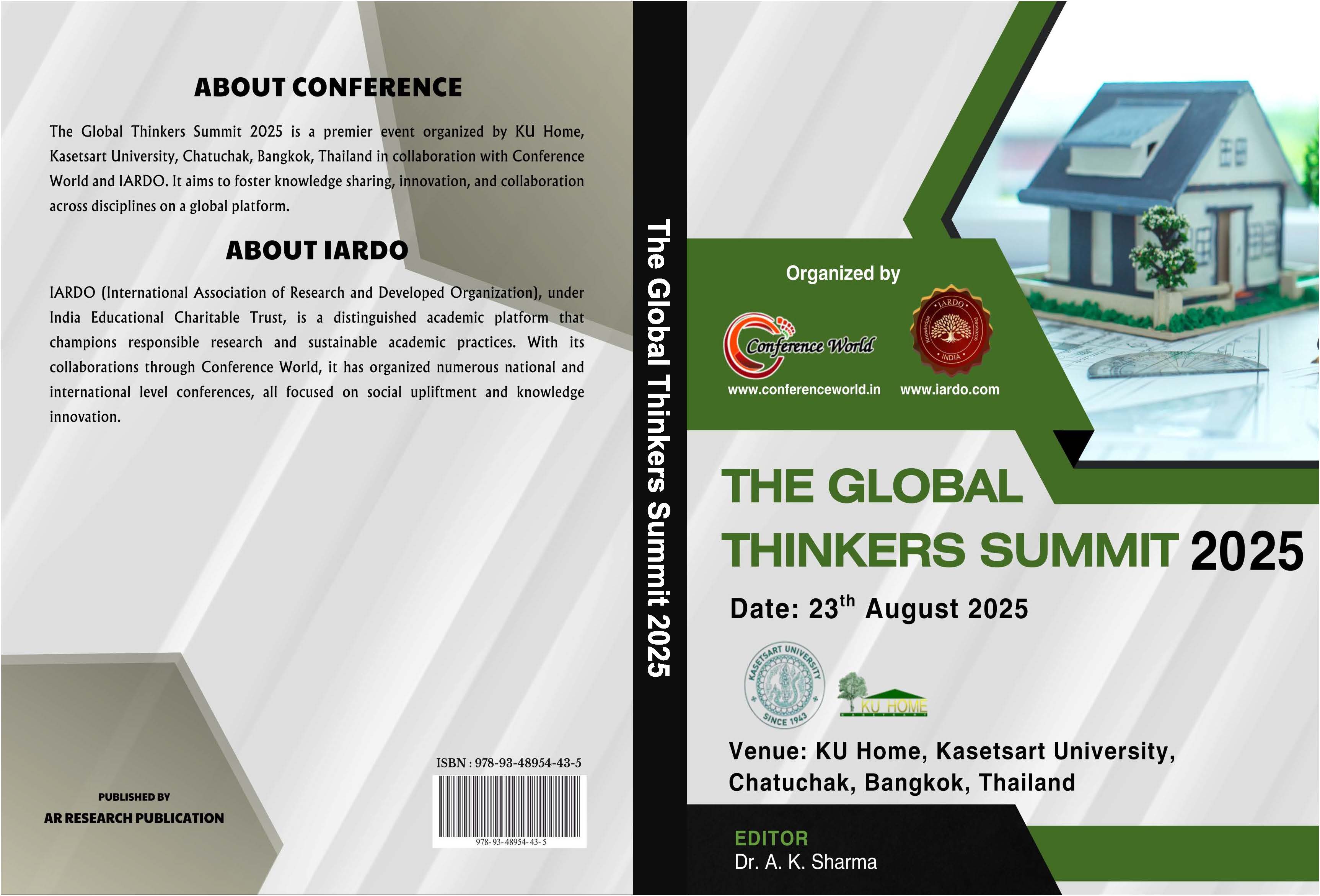The Global Thinkers Summit 2025, (23rd August 2025) KU Home, Kasetsart University, Chatuchak, Bangkok, Thailand
