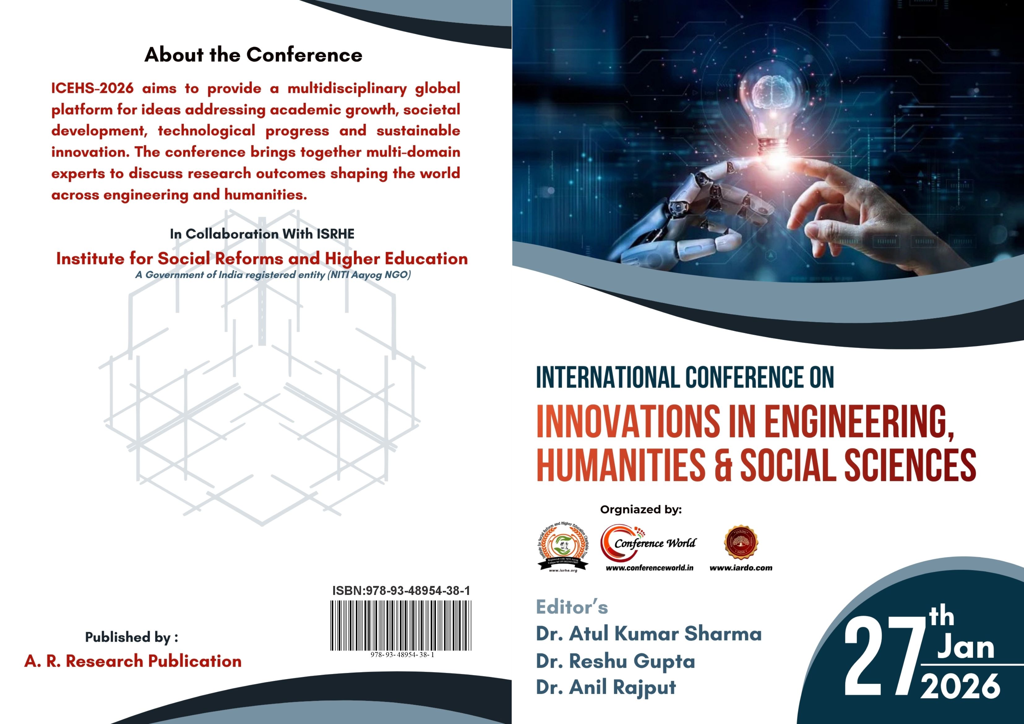 International Conference on Innovations in Engineering, Humanities & Social Sciences (EHSS-2026)